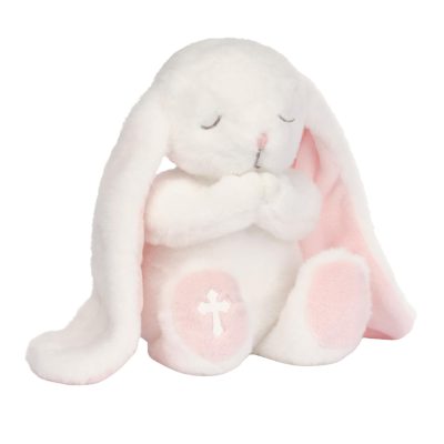 Classic Plush Stuffed Animal – White Plush Bunny