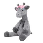Classic plush giraffe and half grey stuffed animal