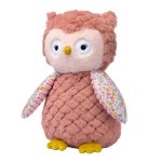 Stuffed Animal – Small Textured Floral Plush Owl
