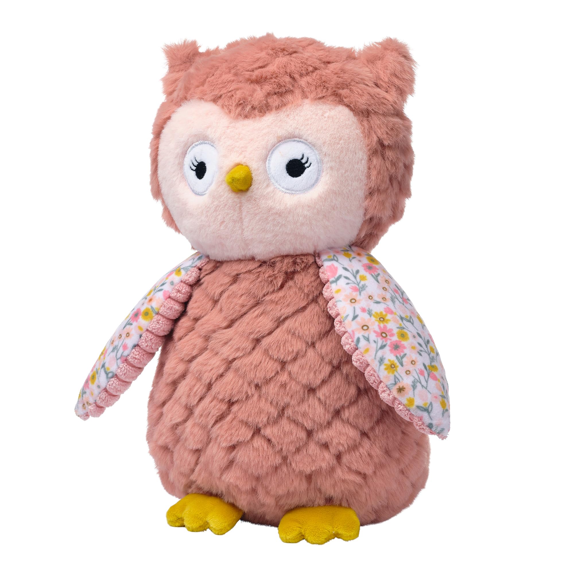 Stuffed Animal – Small Textured Floral Plush Owl